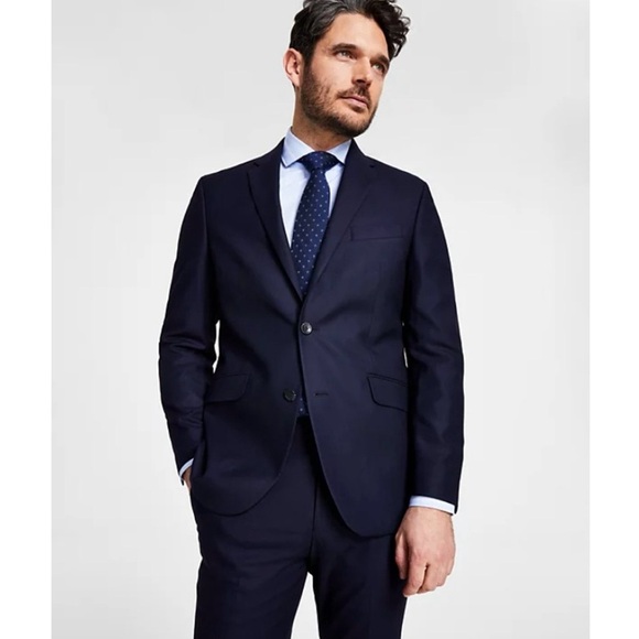 Jos. A. Bank 2-Piece Men's Dark Navy Suit in 42r Slim Jacket & 38x30 Pants